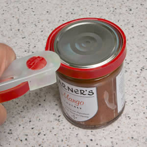 Caraselle  Jar & Bottle Opener in Red.  Made in the UK